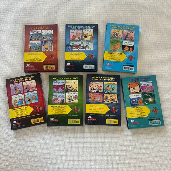 Dog Man Series by Dav Pilkey Lot of 7 Brand New - Picture 3 of 6